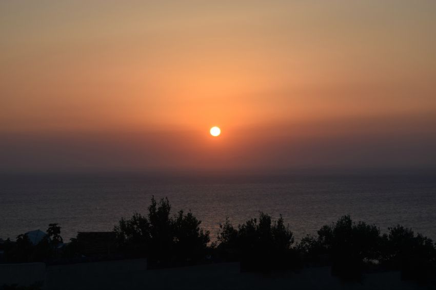 Santorini Oia Sonnenuntergang