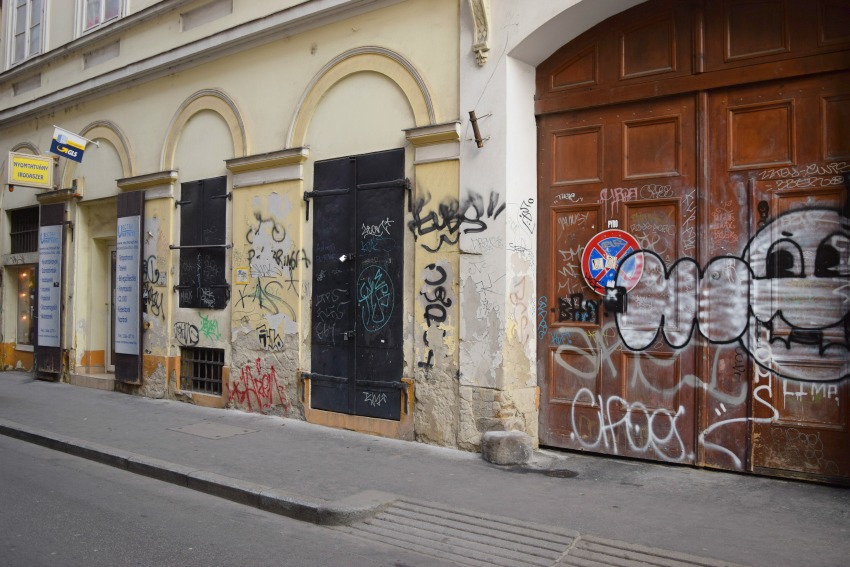 Das Jüdische Viertel in Budapest Graffiti