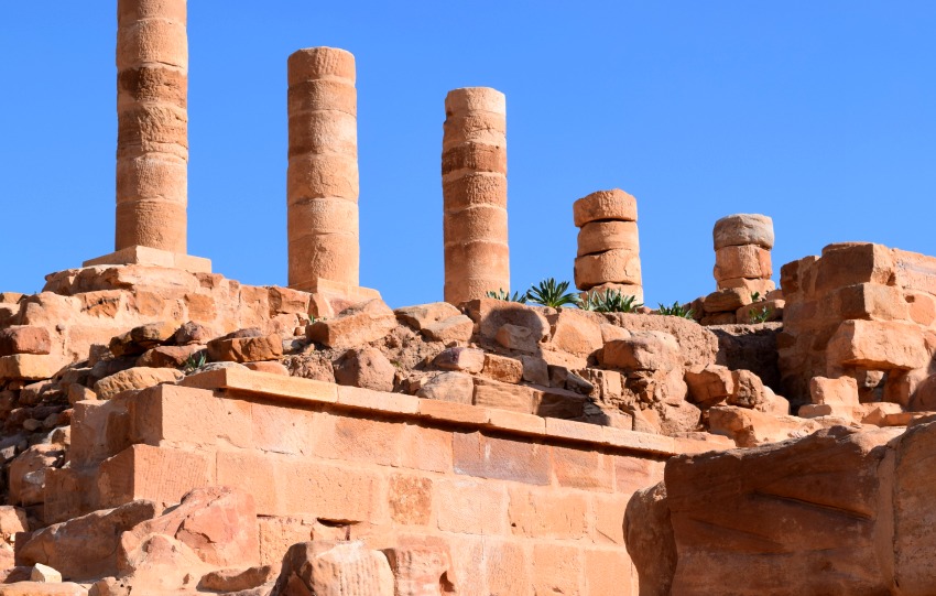 Jordanien Petra Säulen
