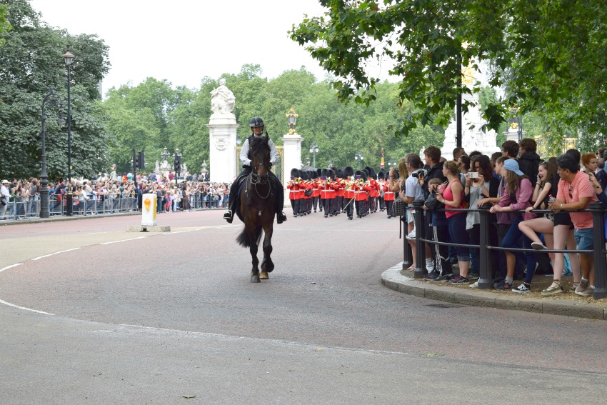 London mit Kind Wachablösung