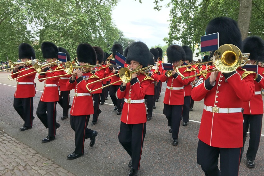 London mit Kind Wachablösung