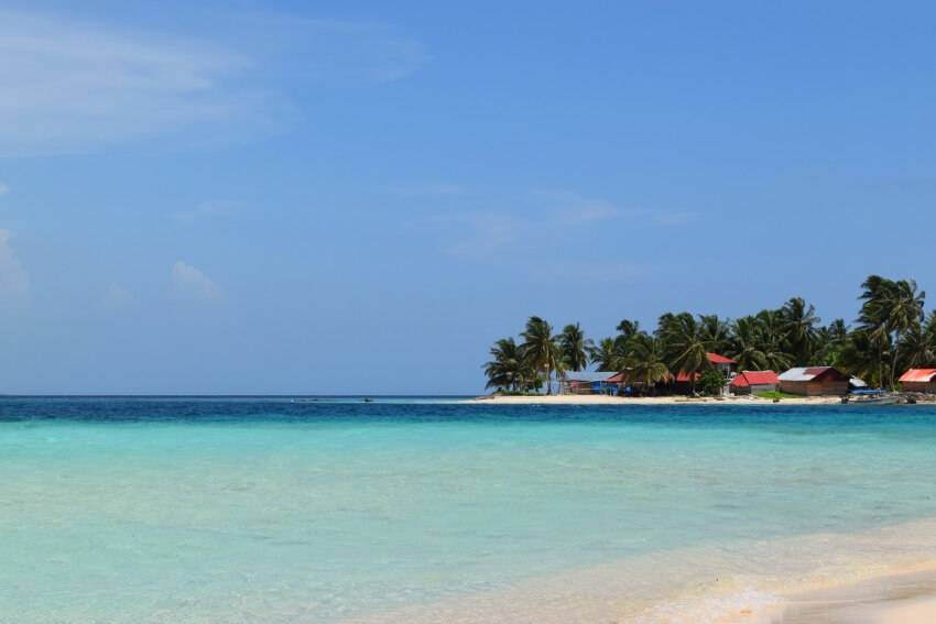 San Blas Inseln Isla Diablo von Isla Perro fotografiert