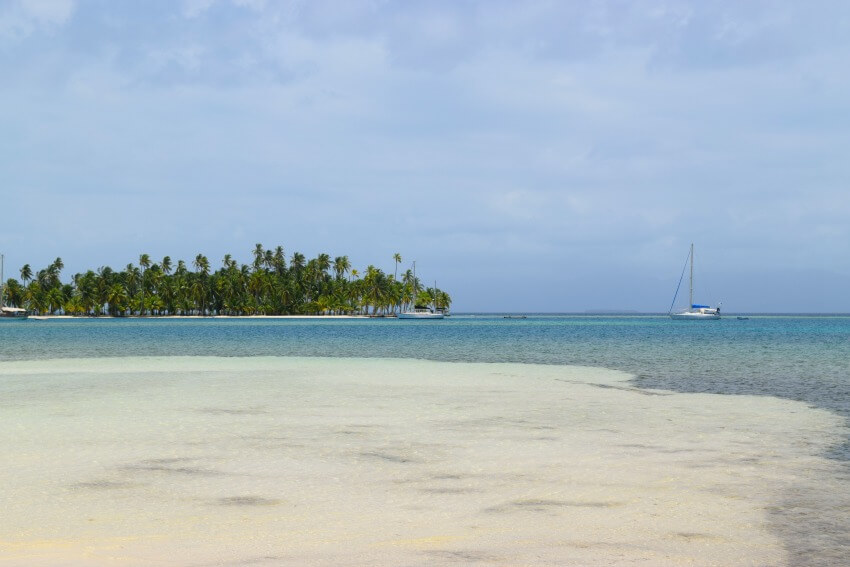 San Blas Inseln Isla Fragata Boote