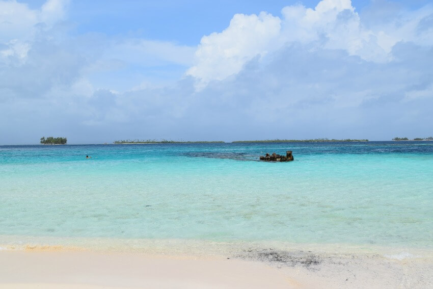 San Blas Inseln Isla Perro Schiffswrack