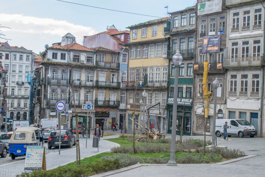 Porto Blick auf Häuser